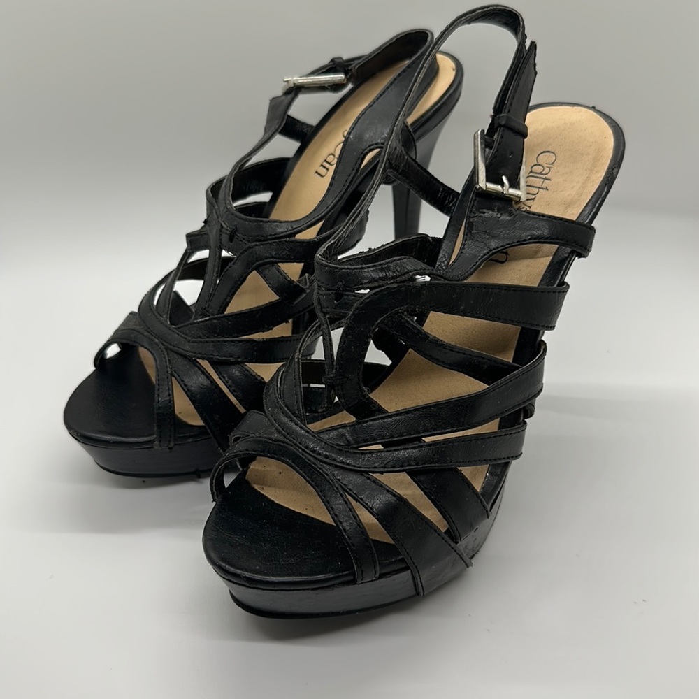 Cathy Jean Strappy 5.5 inch heels with 1 inch platform